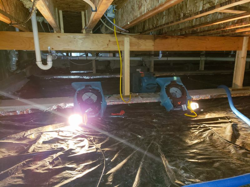 Crawl Space Water Remediation detail